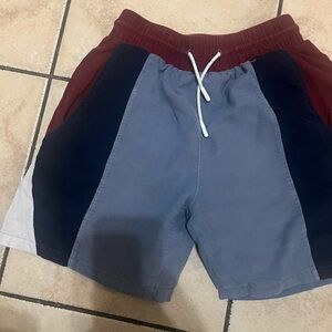 Kith Maroon and White Athletic Shorts